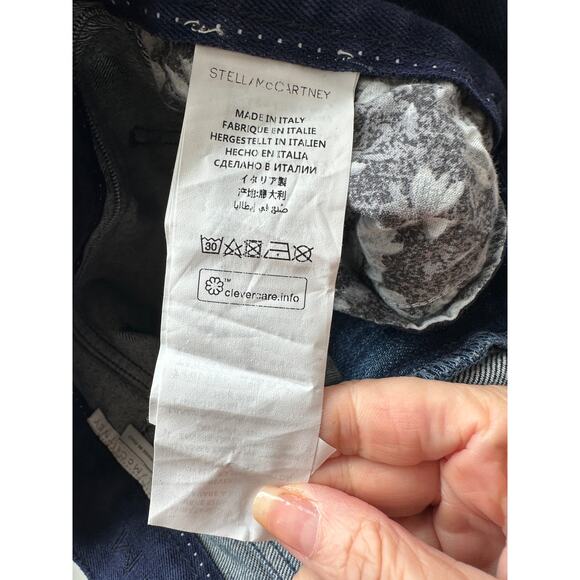 Stella McCartney Star Appliqué Jeans Blue Women’s US 28 Straight - Picture 11 of 16